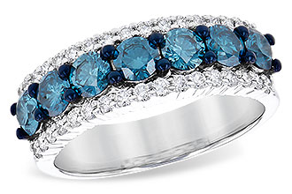 B216-75689: LDS WED RG 1.26 BLUE DIAS 1.70 TGW