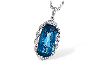 B217-64735: NECK 6.70 LONDON BLUE TOPAZ 6.81 TGW