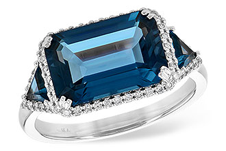 D217-65680: LDS RG 4.60 TW LONDON BLUE TOPAZ 4.82 TGW (12x8MM)