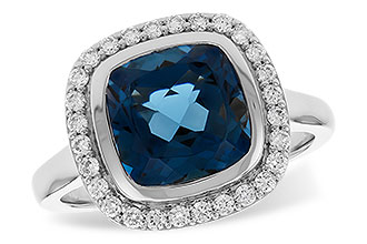 D301-33853: LDS RG 3.85 LONDON BLUE TOPAZ 4.15 TGW (9MM LBT)