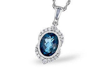 E300-44798: NECK 1.96 LONDON BLUE TOPAZ 2.10 TGW