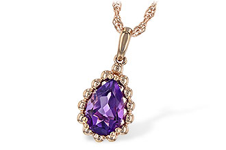 G216-76616: NECKLACE 1.06 CT AMETHYST