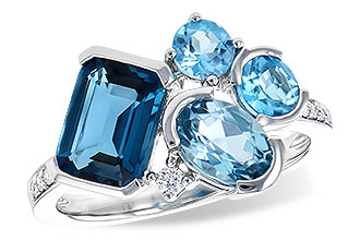 G300-42953: LDS RG 3.08 BLUE TOPAZ TW 3.15 TGW