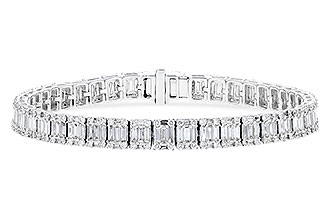 G301-29334: BRACELET 2.72 TW BAGUETTES 4.10 TW