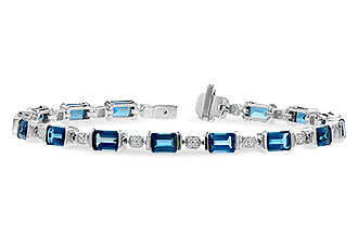 H300-38407: BRACELET 7.90 LONDON BLUE TOPAZ 8.13 TGW