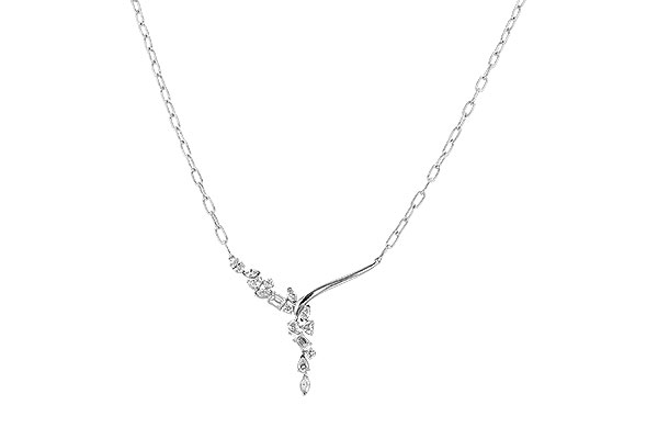 H301-33862: NECKLACE 1.22 TW FANCY CUT DIAMONDS (18")