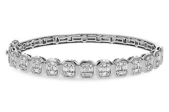 H302-18434: BANGLE .81 TW BAGUETTE 1.00 TW
