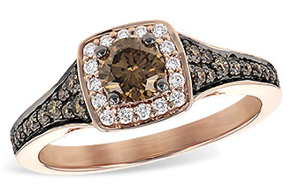 K217-68434: LDS RG .40 BROWN DIA CTR .70 TW