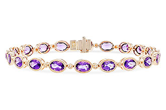 K301-29343: BRACELET 6.86 TW AMETHYST 6.90 TGW